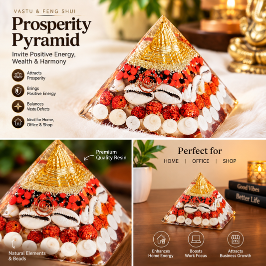 Vastu Pyramid – Feng Shui Wealth & Prosperity Pyramid for Home & Office