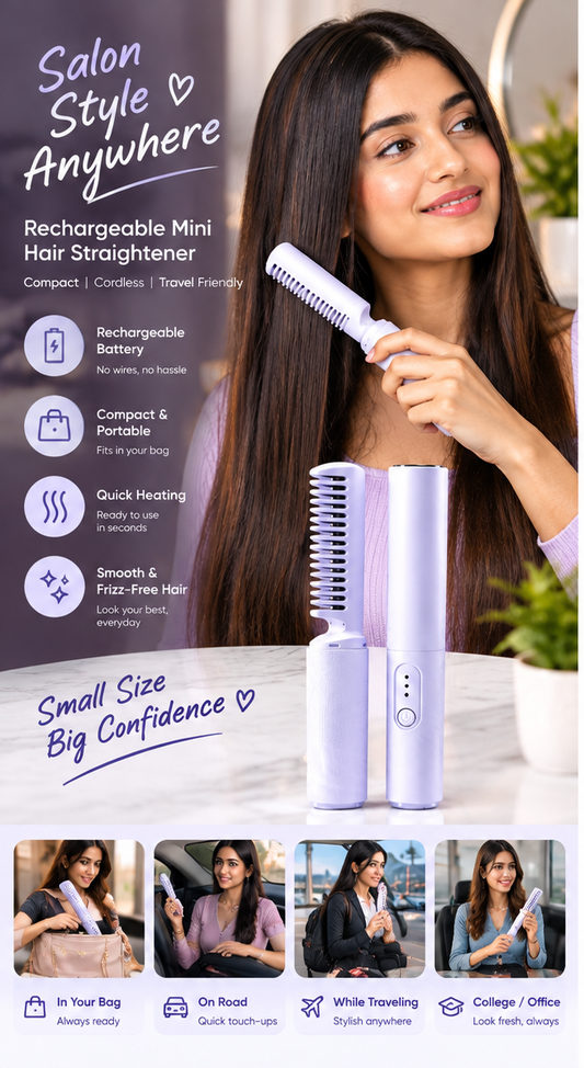 Rechargeable Mini Hair Straightener