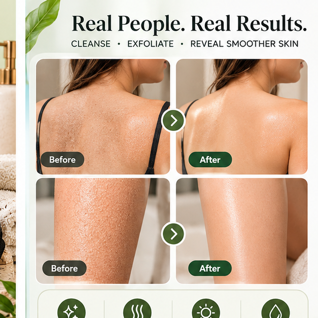 BUY 1 GET 1 FREE Exfoliating Scrub Bath Pads