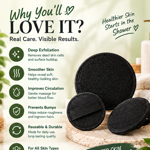 BUY 1 GET 1 FREE Exfoliating Scrub Bath Pads